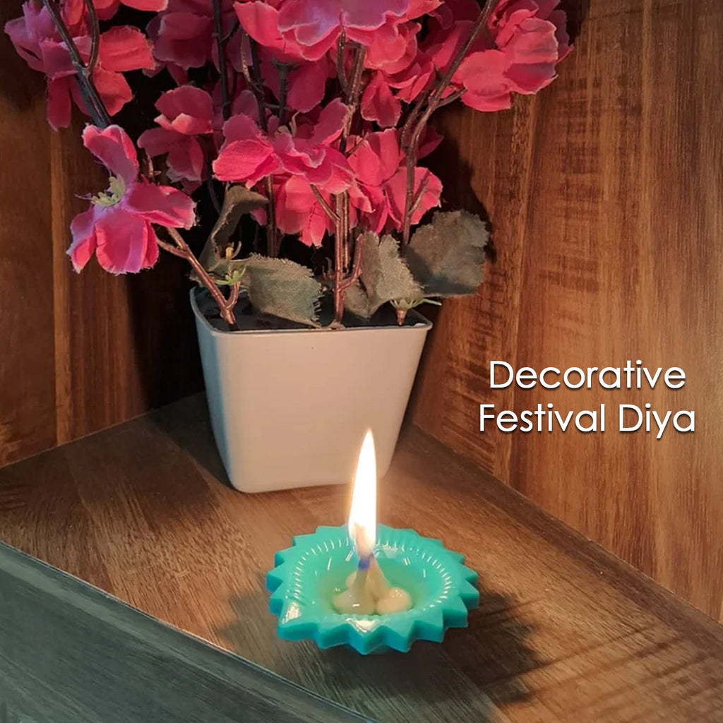 Silicone Diya for Diwali Attractive Design Colourful Diya Combo, Diwali (Mix Design /1 Pc)