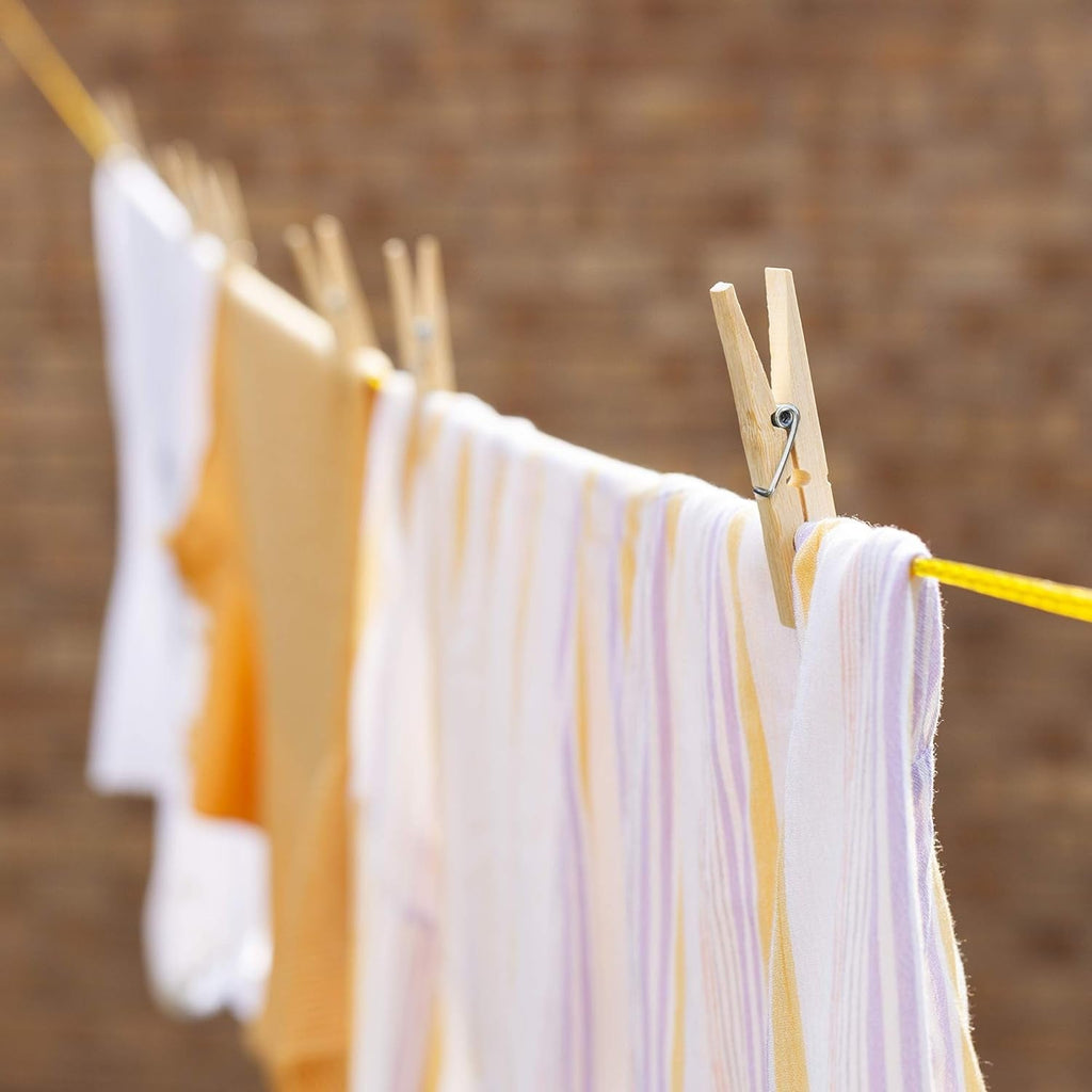 Heavy Duty Bamboo Wooden Cloth Clips / Pegs (20 Pcs Set)