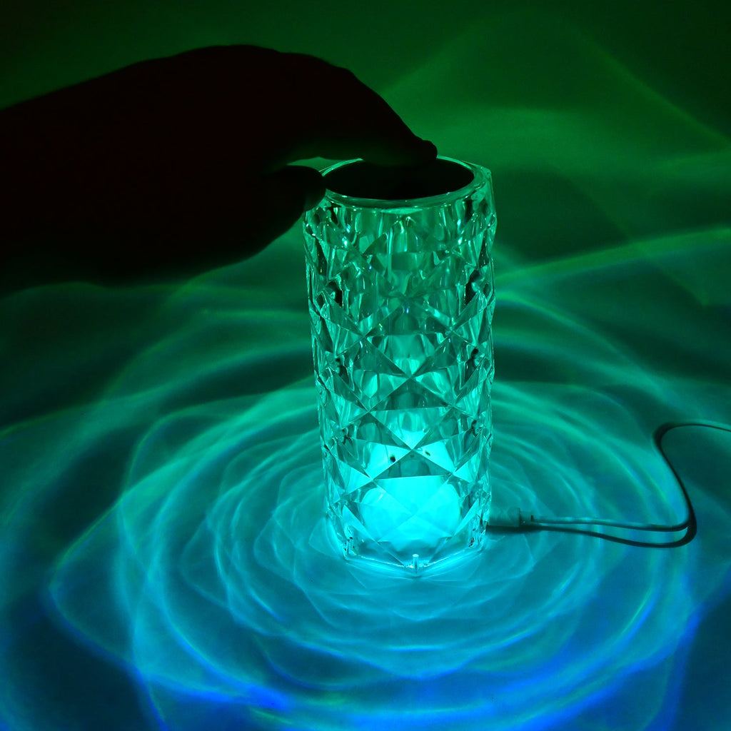 Crystal LED Touch Table Lamp with Remote Control