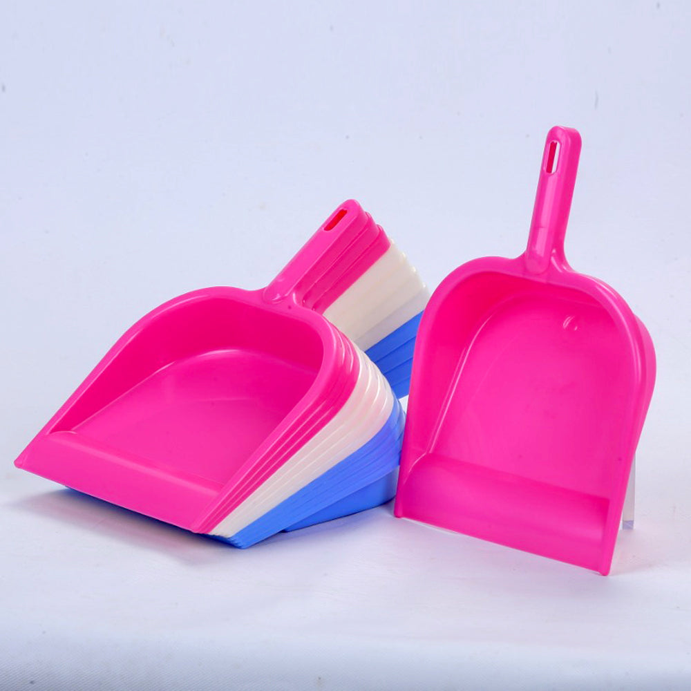 Durable Multi Surface Plastic Dustpan with Handle, Supdi