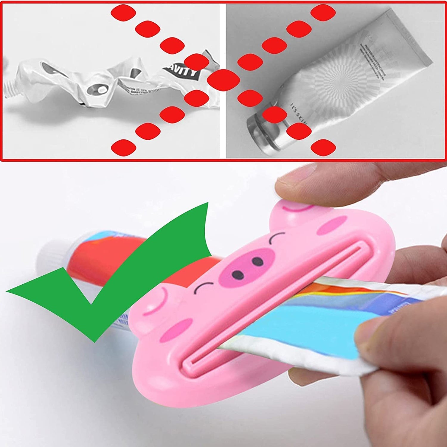 Animal Design Toothpaste Squeezer for Easy Dispensing