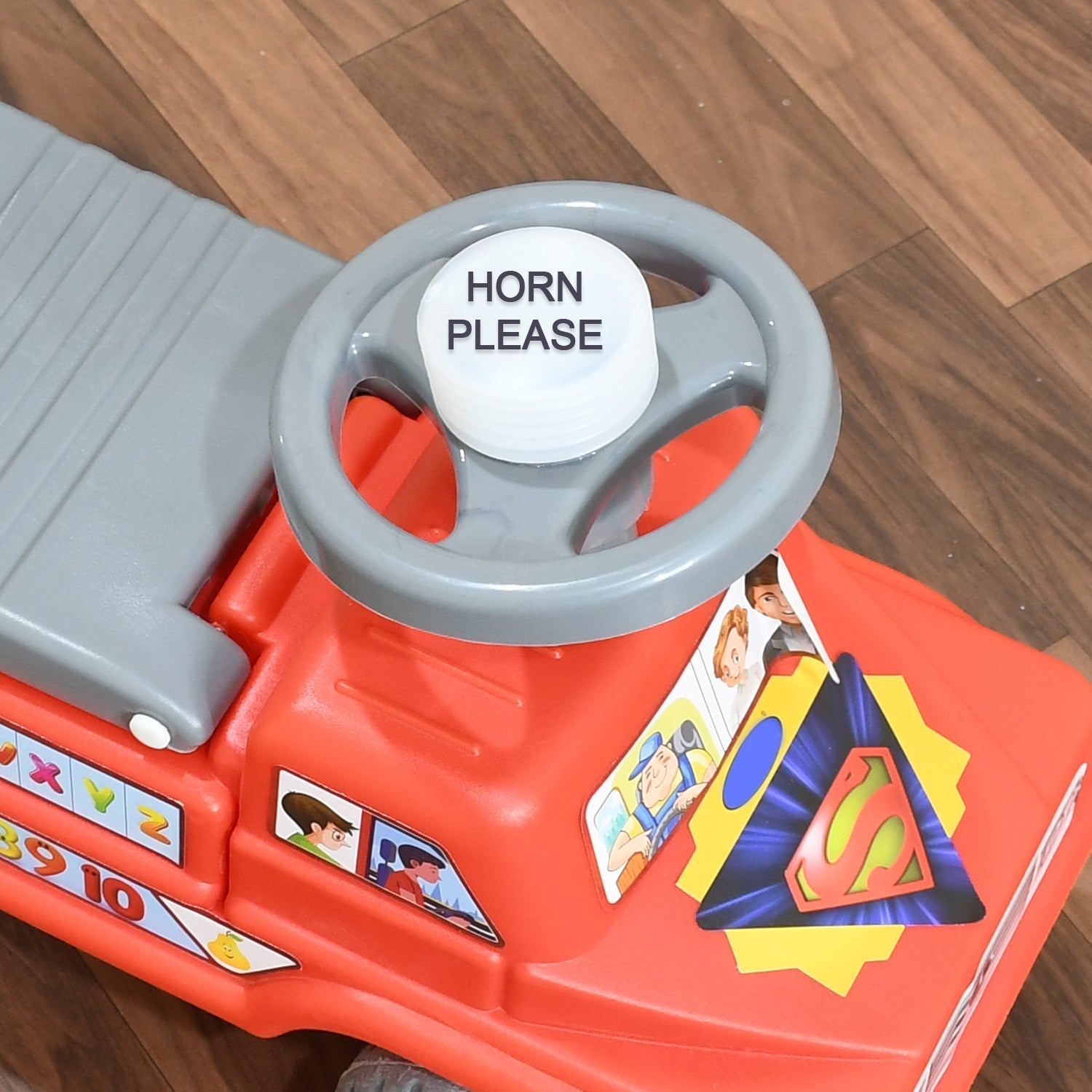 Kids Baby Ride-On Push Car with Musical Horn & Backrest – Perfect Toy for Toddlers