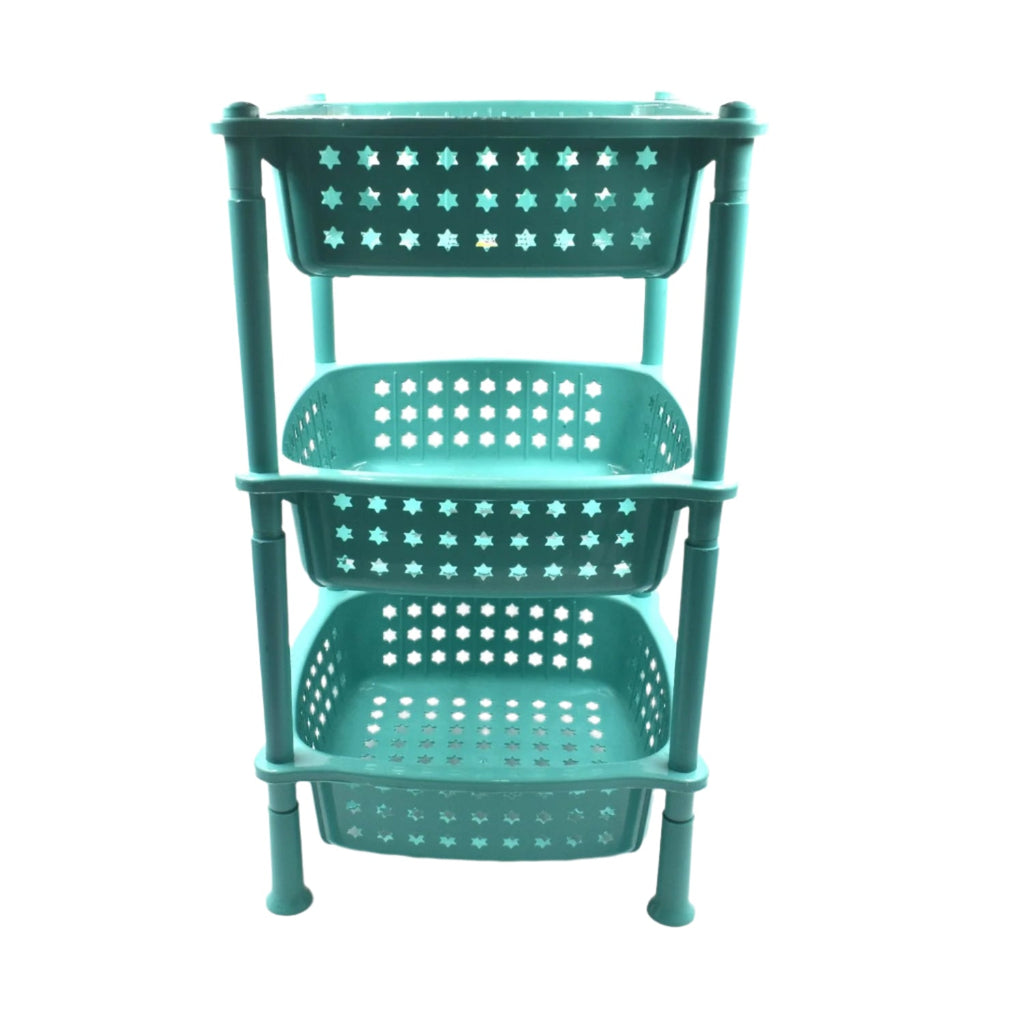 3 layer round Kitchen Trolley Basket ( MOQ :- 6 Pc)