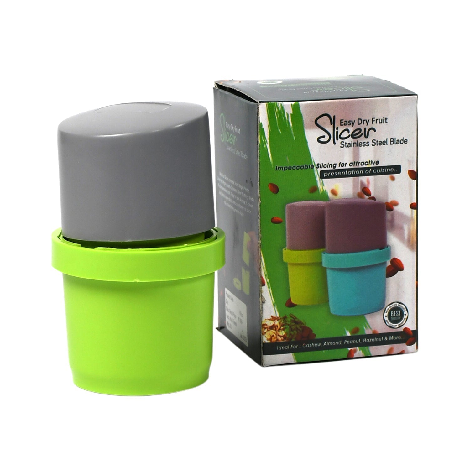 Customize Plastic Dry Fruit and Paper Mill Grinder Slicer - 3-in-1 Blade for Chocolate and Butter, Standard, Multicolor