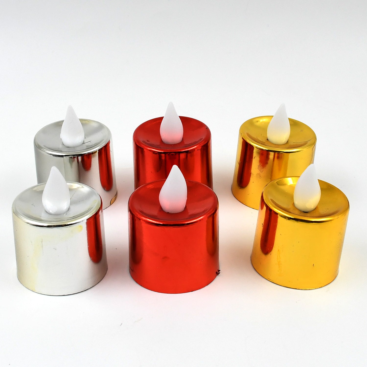 Electrical Candles Diya LED Tea Light, Diwali (6 Pcs Set)