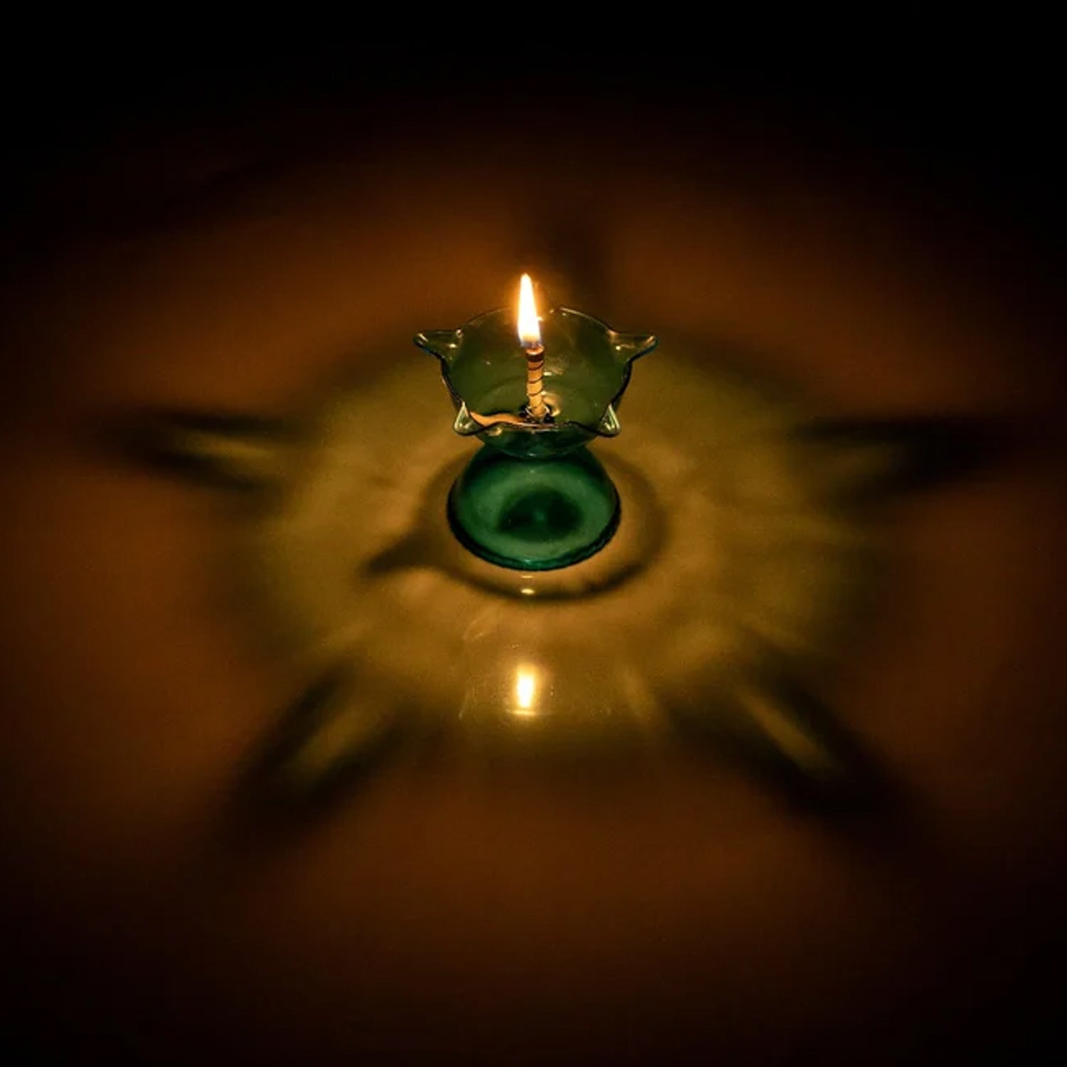 Colourful Reflection Diya Combo Plastic Candle Cup with Multi Shape, Diwali (4 Pcs Set)