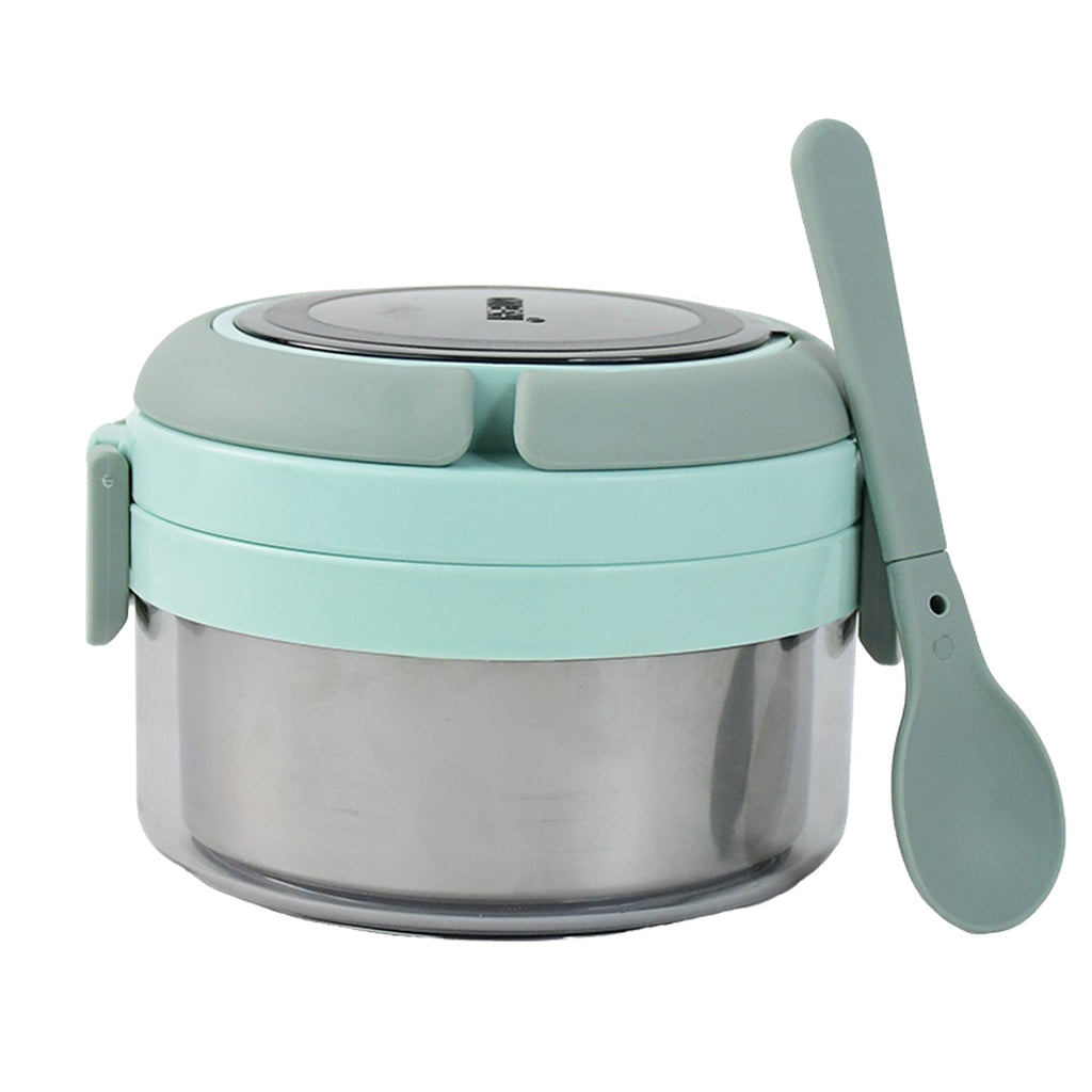 Ganesh Tiara 400ml Stainless Steel Insulated Lunch Box with Leakproof Lid & Folding Spoon
