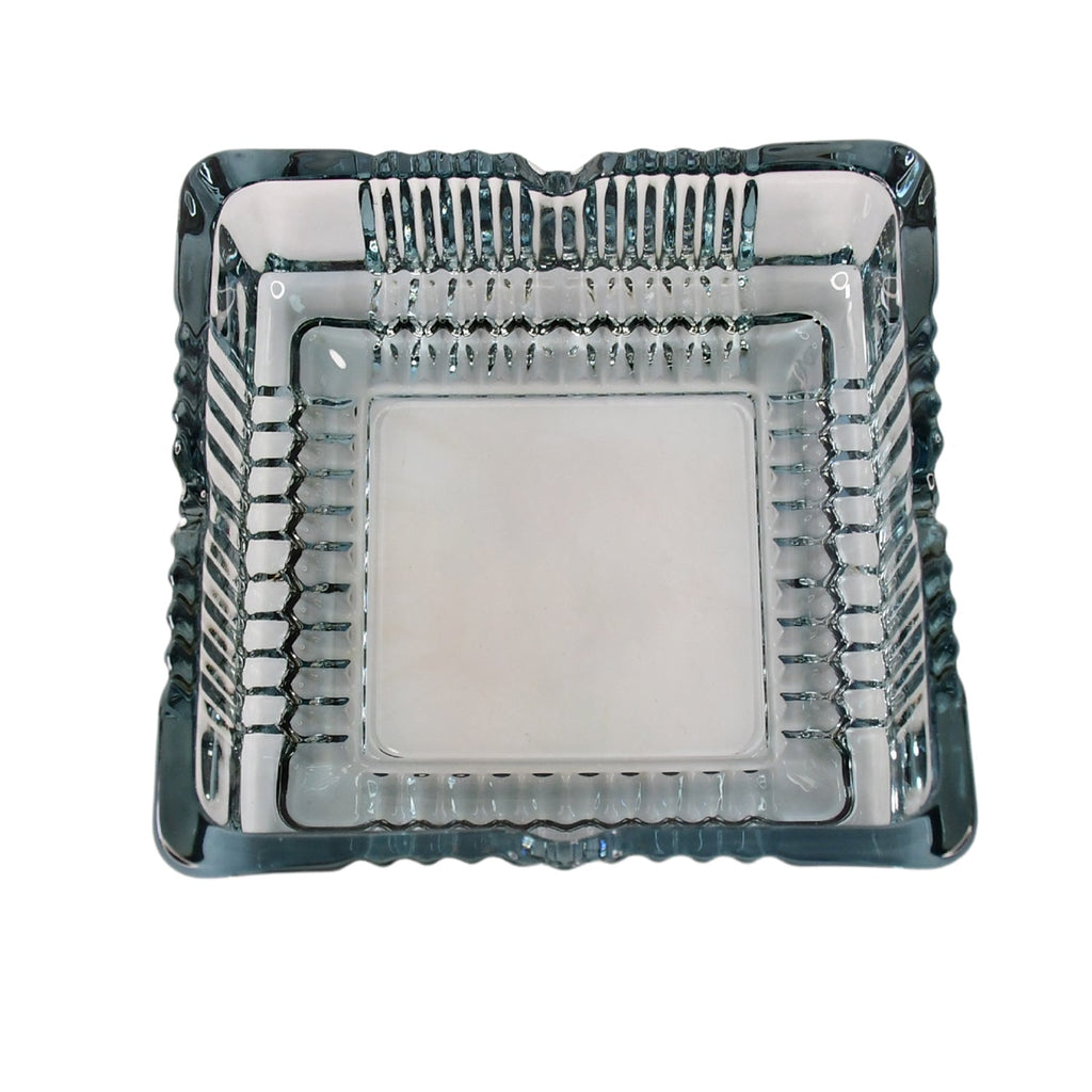 Square Glass Misti Crystal Quality Cigar Cigarette Ashtray Round Tabletop for Home Office Indoor Outdoor Home Decor