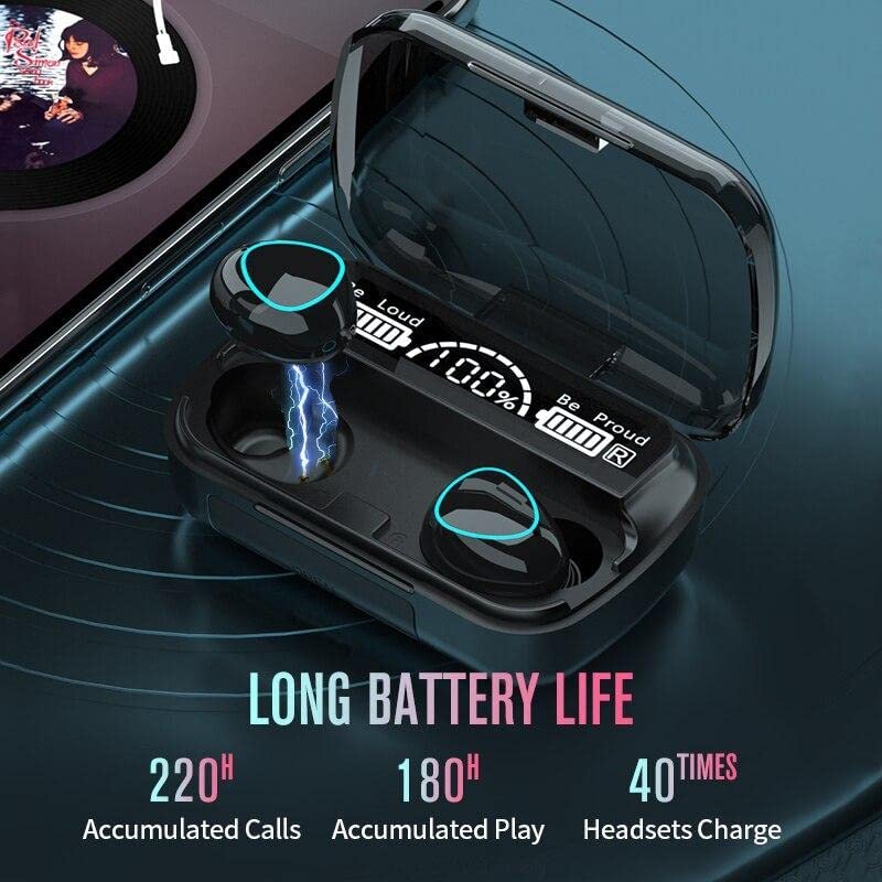 Wireless Bluetooth 5.0 In-Ear Earbuds – Mini Stereo with Mic