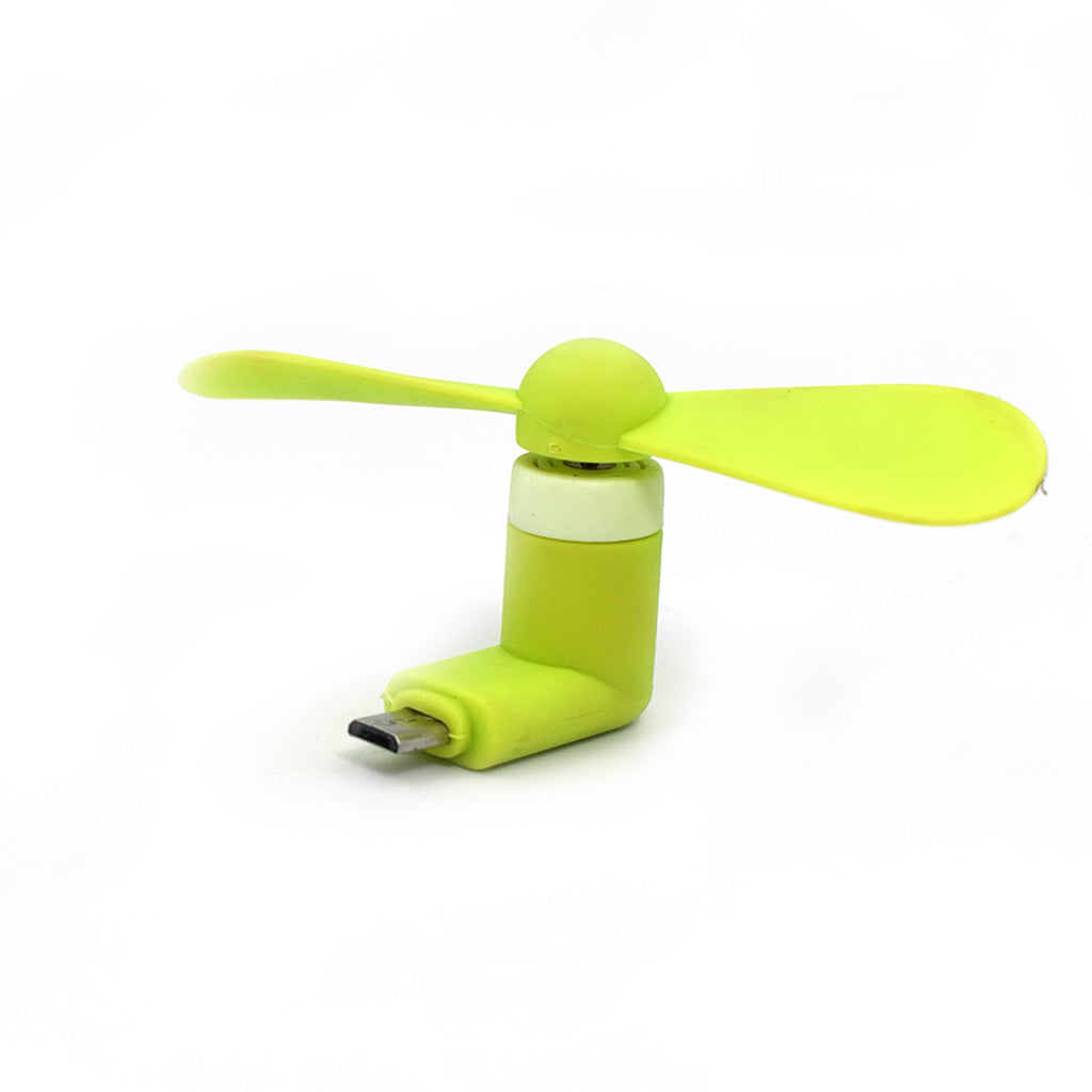 mini USB fan For Having cool air instantly, anywhere and anytime purposes (Micro Port / Mix Color)