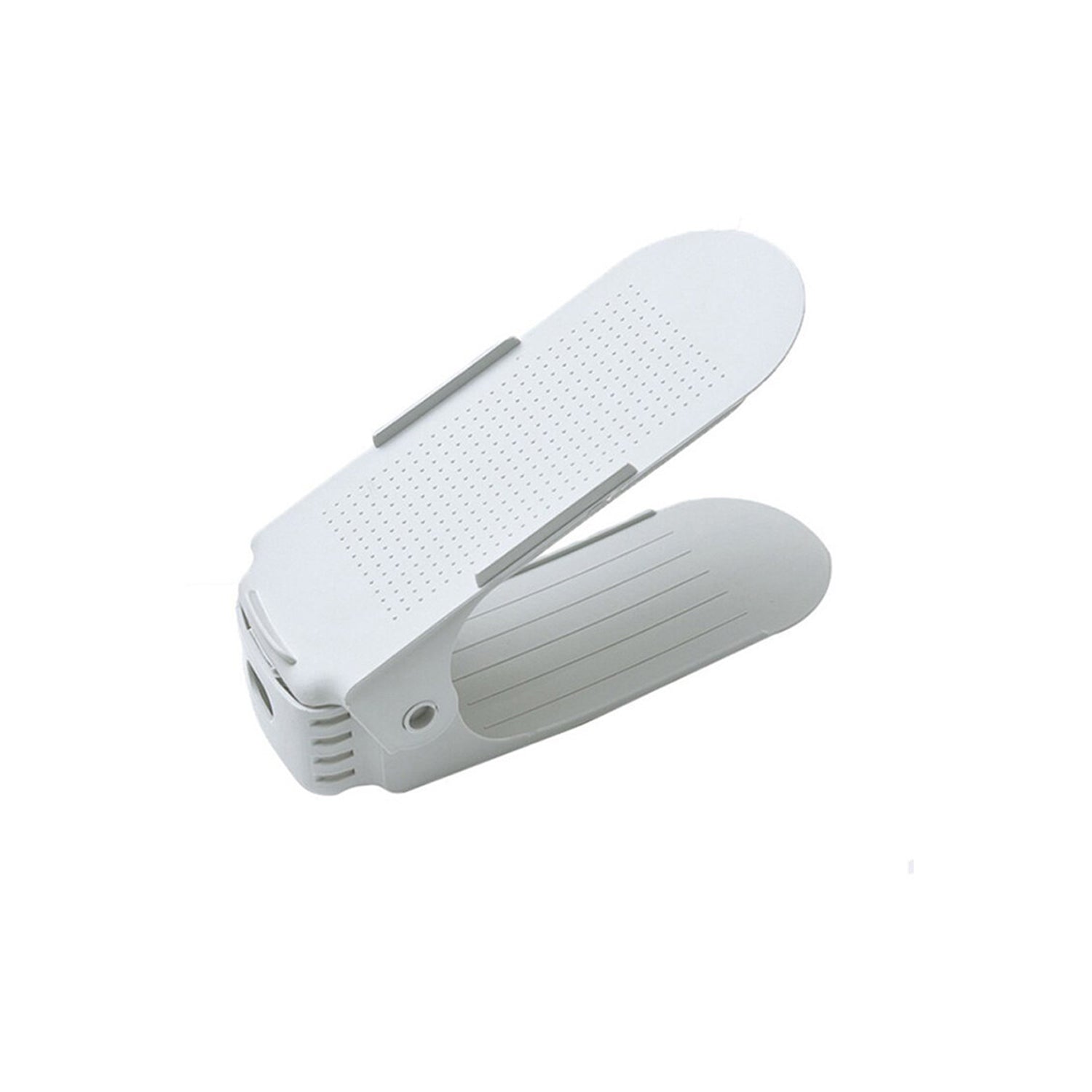 ADJUSTABLE FOLDING SHOE SLOTS ORGANIZER.