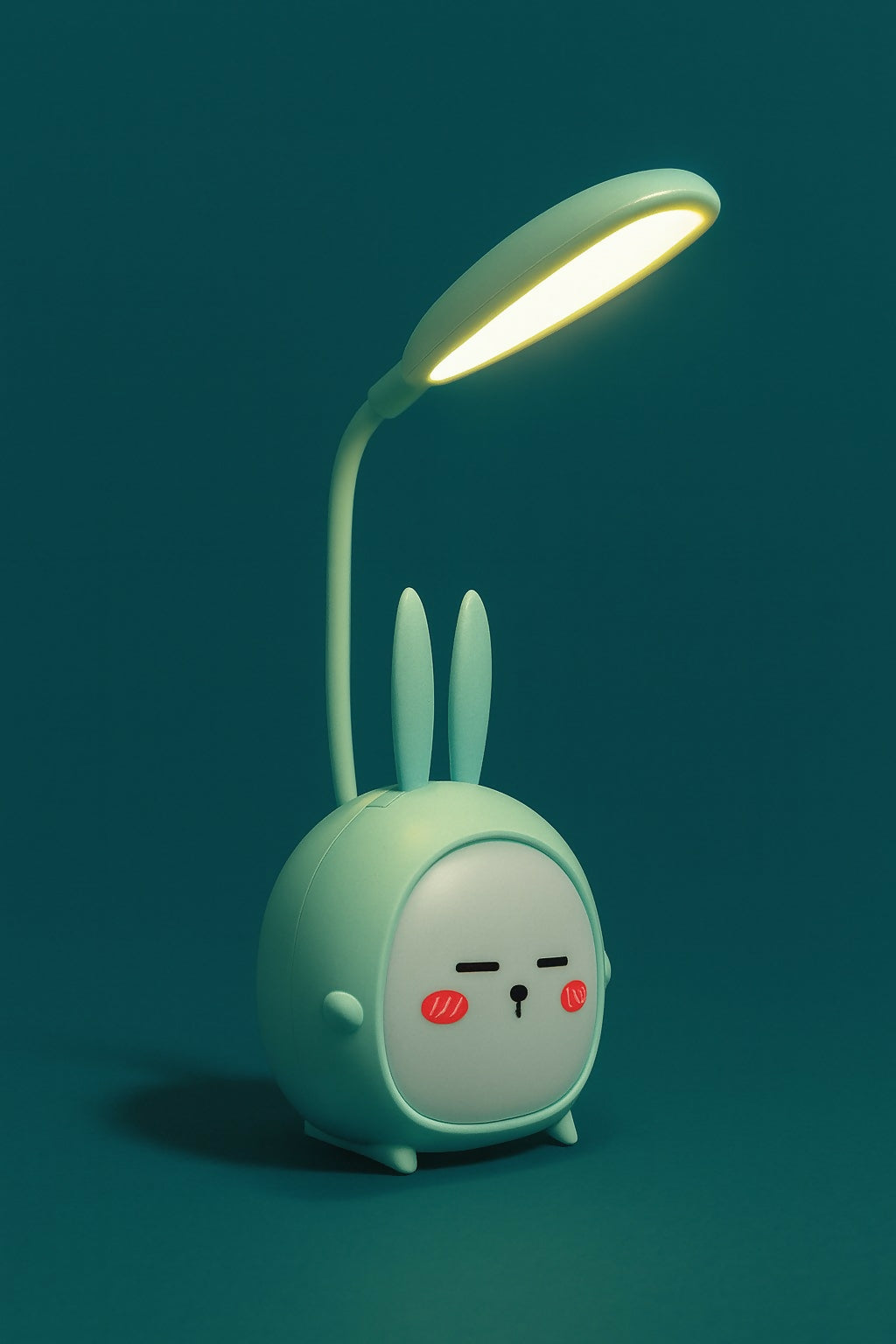 Cute Bunny Night Light with Flexible LED Lamp | Rechargeable Touch Control Table Lamp for Kids, Bedroom, Study, and Gift | Portable Cartoon Rabbit Desk Lamp with Soft Eye Protection Lighting