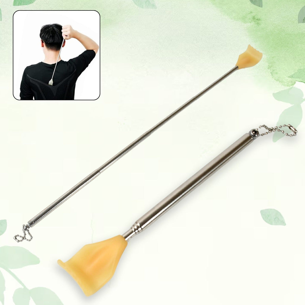Back Scratcher Retractable Metal Tube Telescoping Massage Tool Portable Telescopic Back Scratchers for Women Men Adjustable 43cm, khujli (1pc)