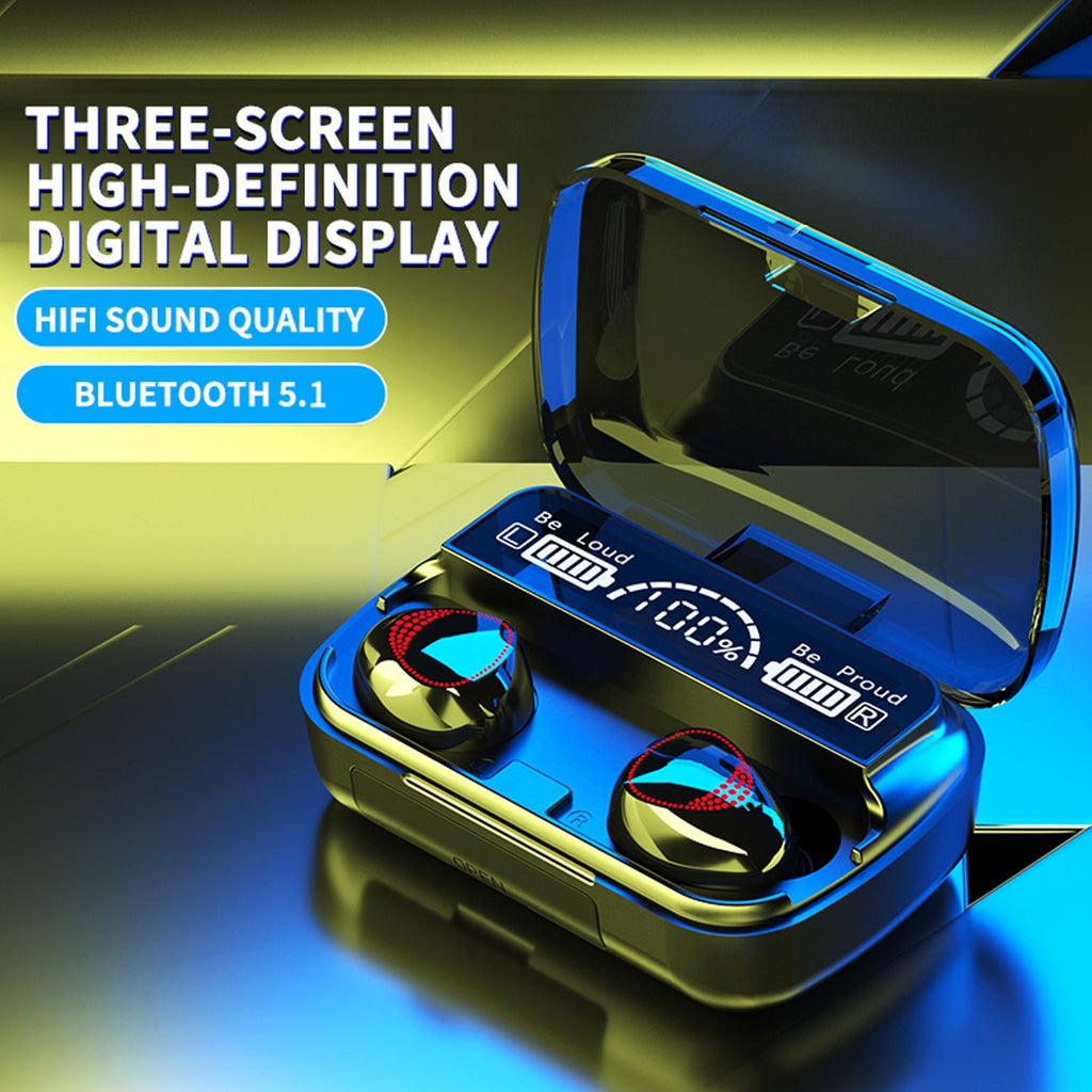 Wireless Bluetooth 5.0 In-Ear Earbuds – Mini Stereo with Mic