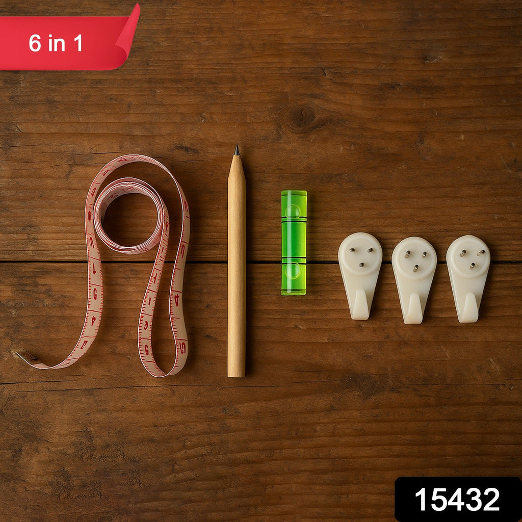 6-in-1 Wall Hanging & Measurement Tool Kit
