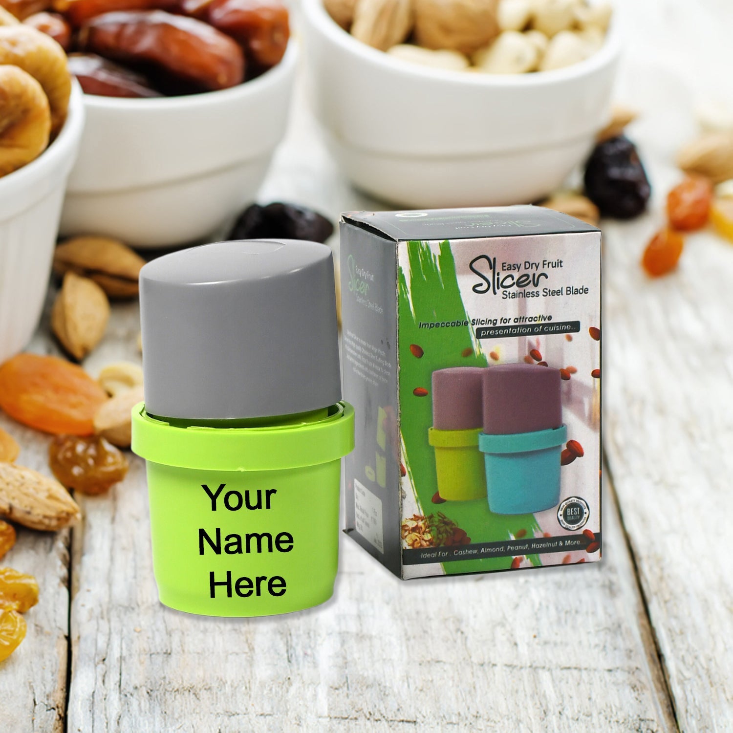 Customize Plastic Dry Fruit and Paper Mill Grinder Slicer - 3-in-1 Blade for Chocolate and Butter, Standard, Multicolor