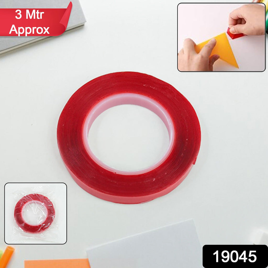 Heavy Duty Transparent Acrylic Foam Mounting Tape (3 Mtr Approx / 1 Pc)