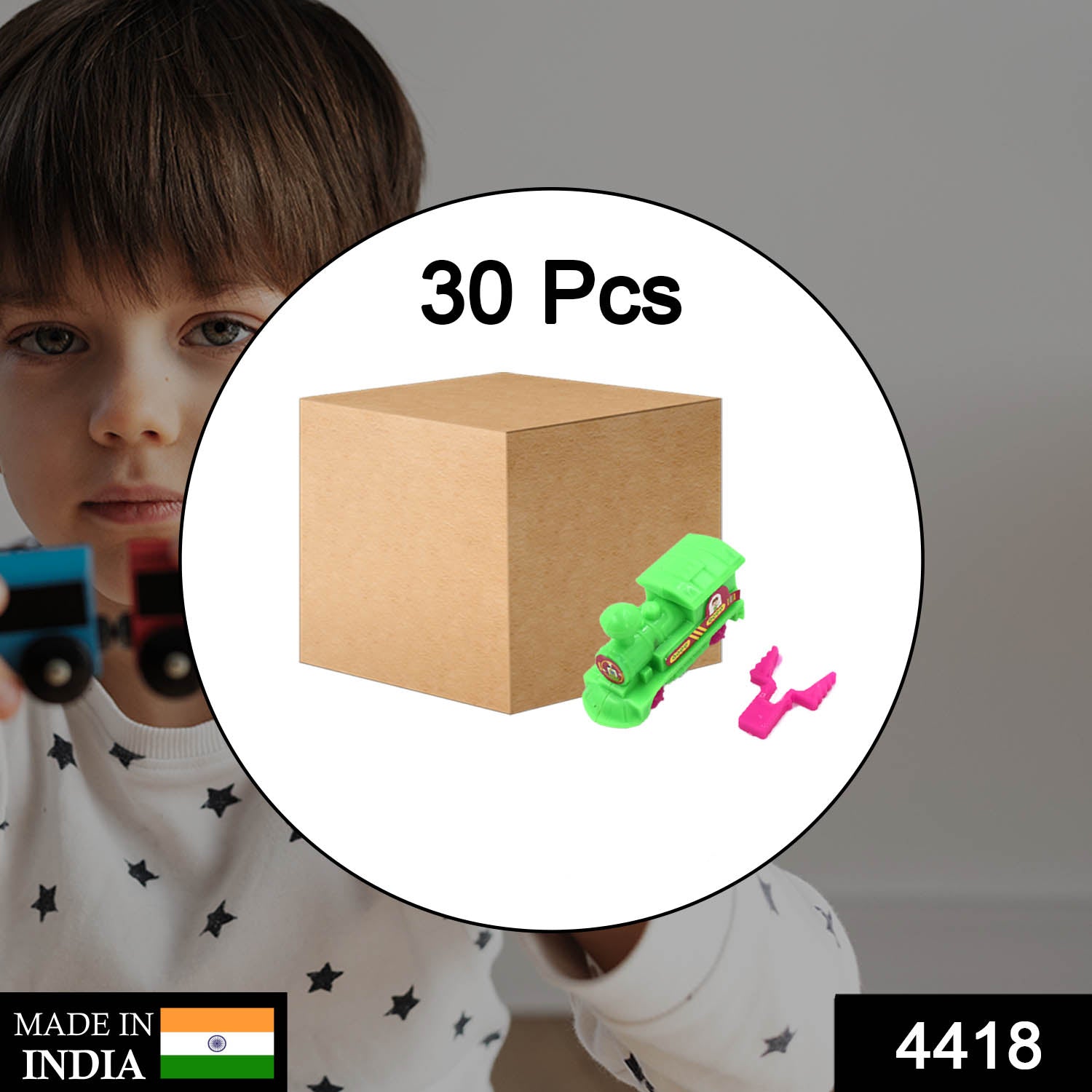 30pc Pull Along Back train Friction Power Toy Vehicle Push and Go Crawling Toys Baby