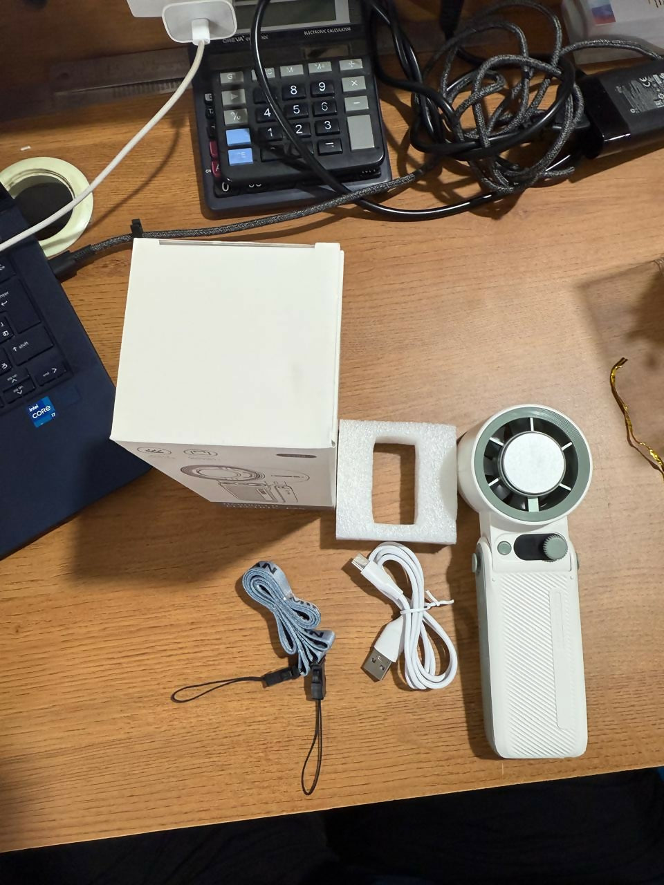 Portable Handheld Ice Fan with Cooling Metal Plate | 6000mAh Rechargeable Battery | 0-199 Speed Levels | USB Rechargeable Mini Fan with Digital Display | Foldable Desk & Travel Fan for Outdoor, Home & Office