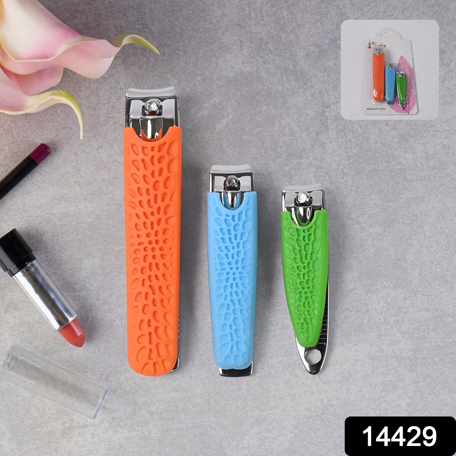 3 in 1 Nail Clipper Set, Compact Nail Cutter Big Size and Small Sizes