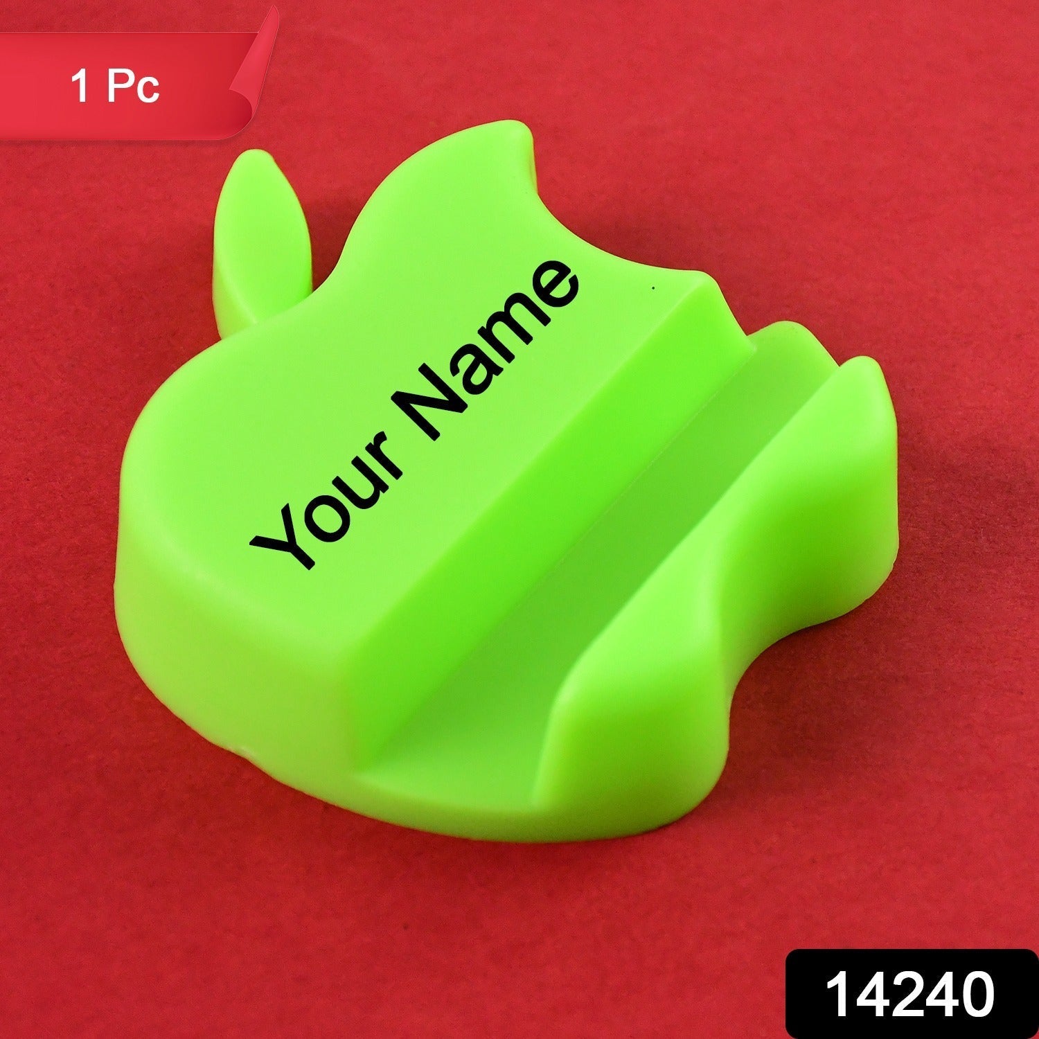 Customized / Personalized Apple-Shaped Plastic Mobile Phone Holder (1 pc & mix color)