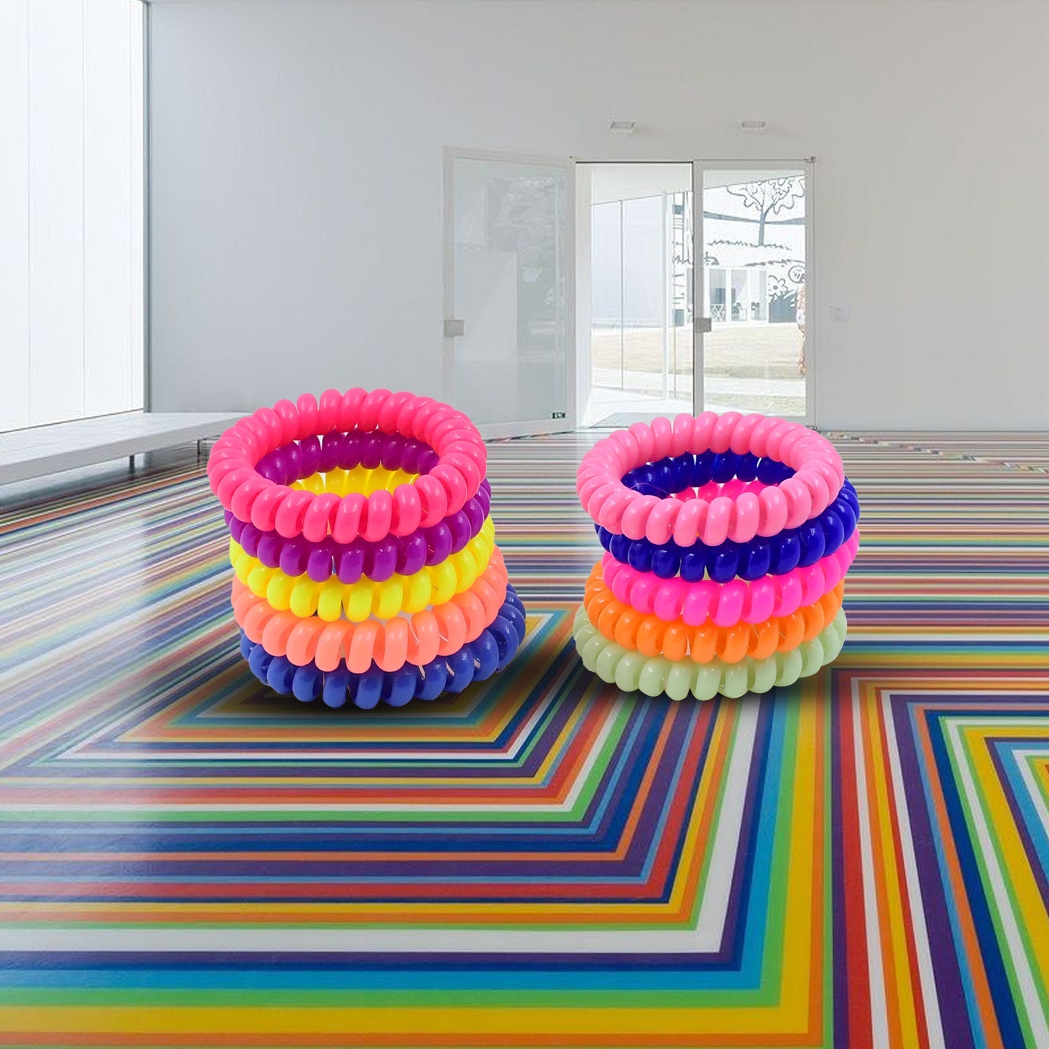 Telephone Wire Hair bands Pack of 2 Pc / Multicolour), Hair accessories