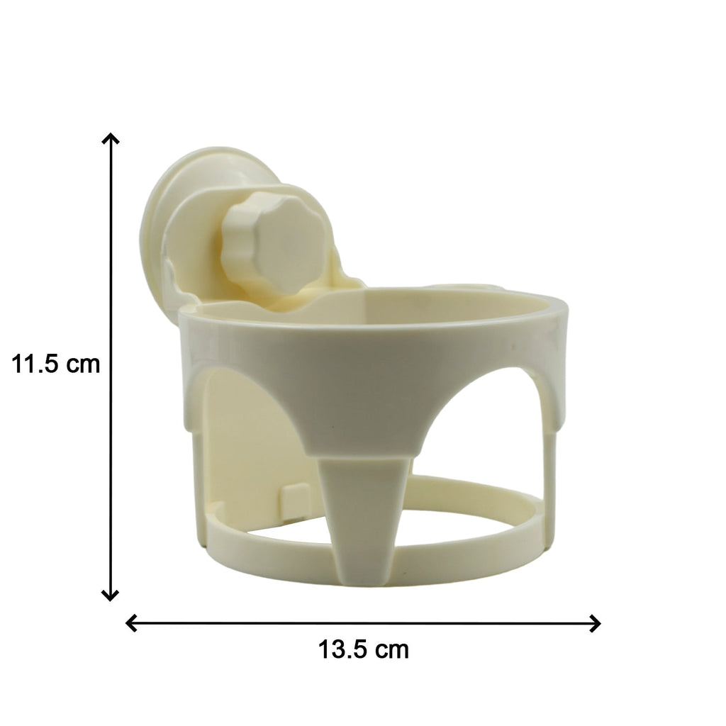 Hair Dryer Holder with Suction - Wall-Mount Bathroom Organizer for Women & Girls