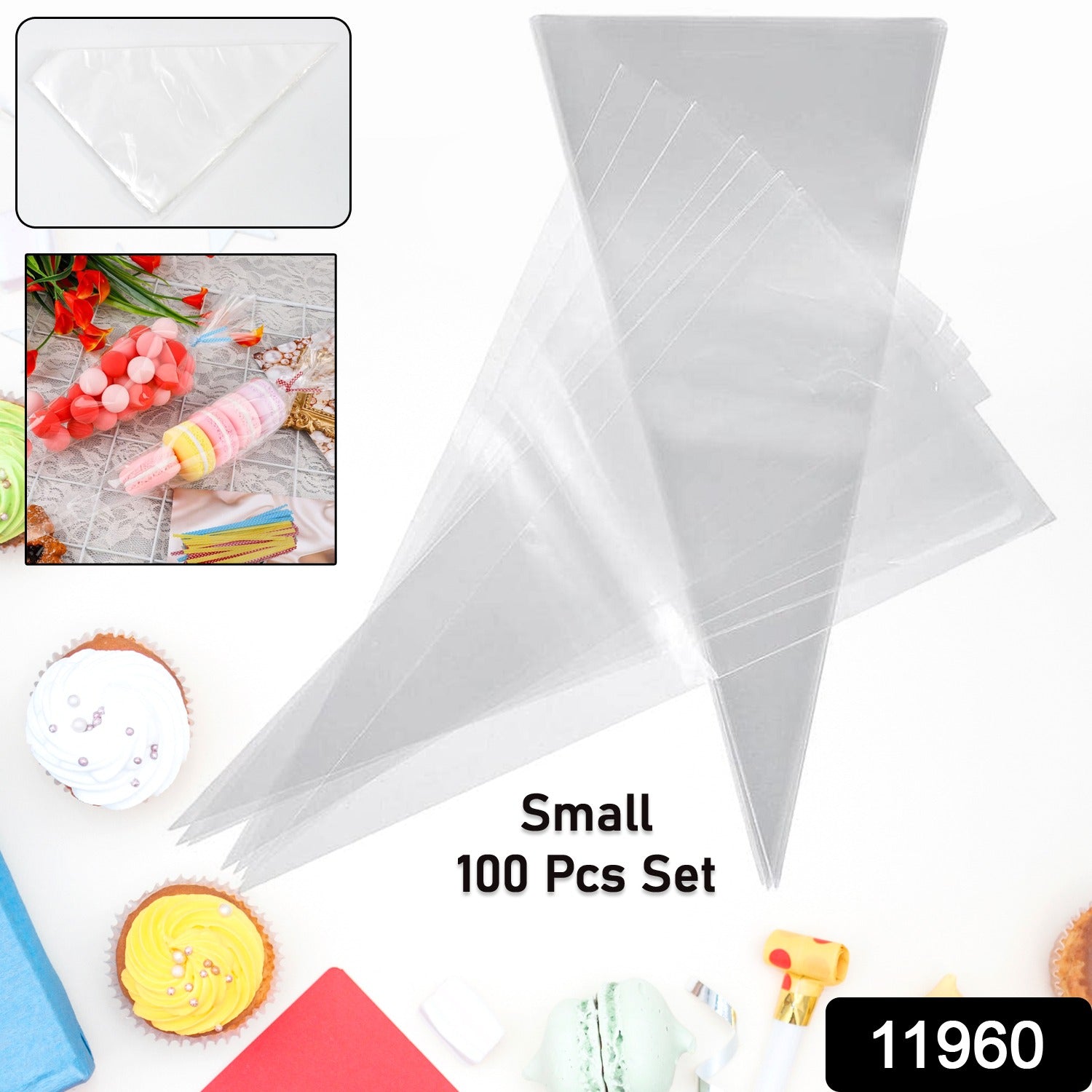 Disposable Piping Bags (100 Pcs Set / Small)