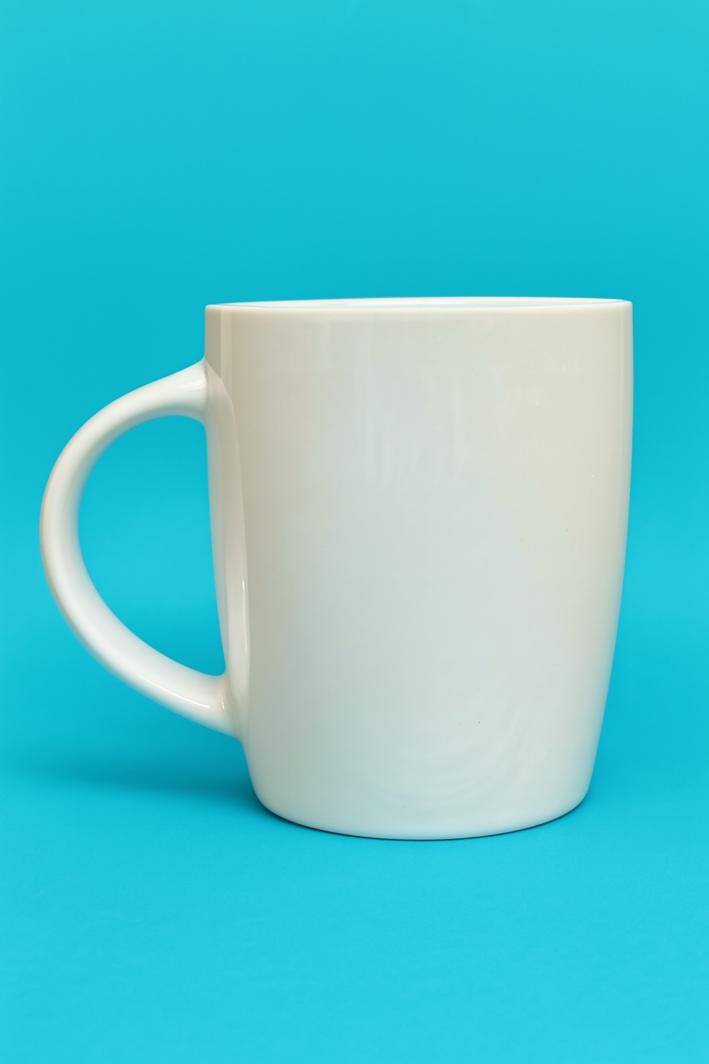 Smiley Face Printed White Ceramic Coffee Mug | Microwave & Dishwasher Safe