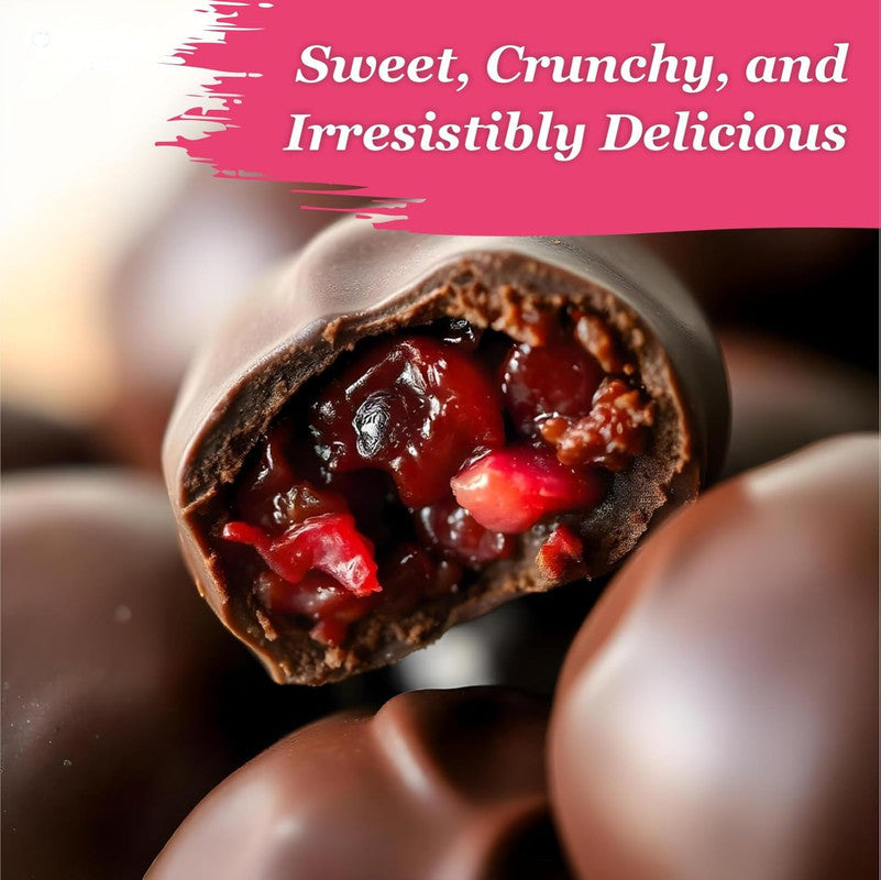 Oracle Choco Cranberry Dragees – Chocolate Coated Premium Cranberries (120gm)