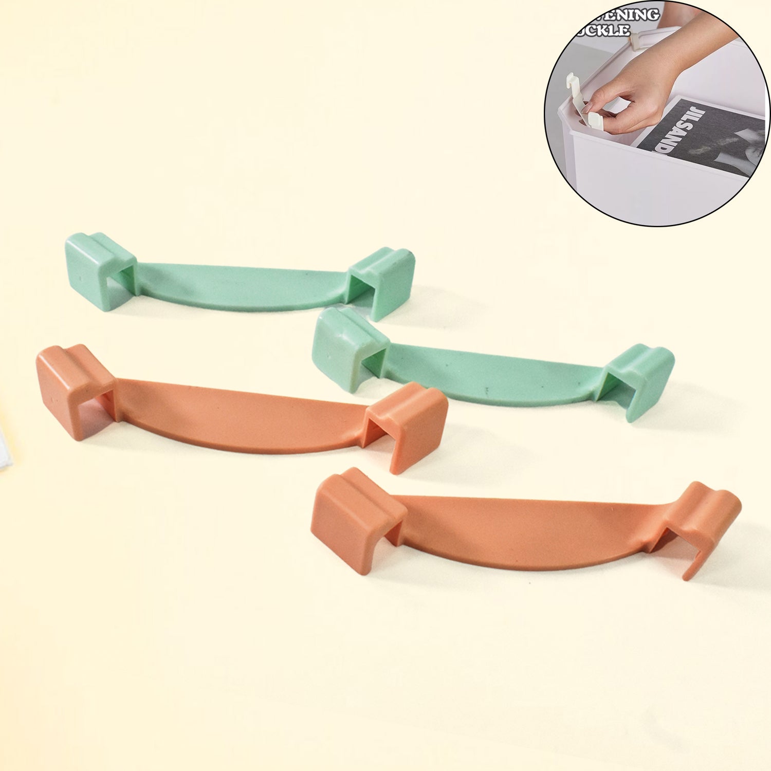 Plastic Stackable Wardrobe Organizer Clips, Core Wardrobe Box Support (8 Pcs Set)
