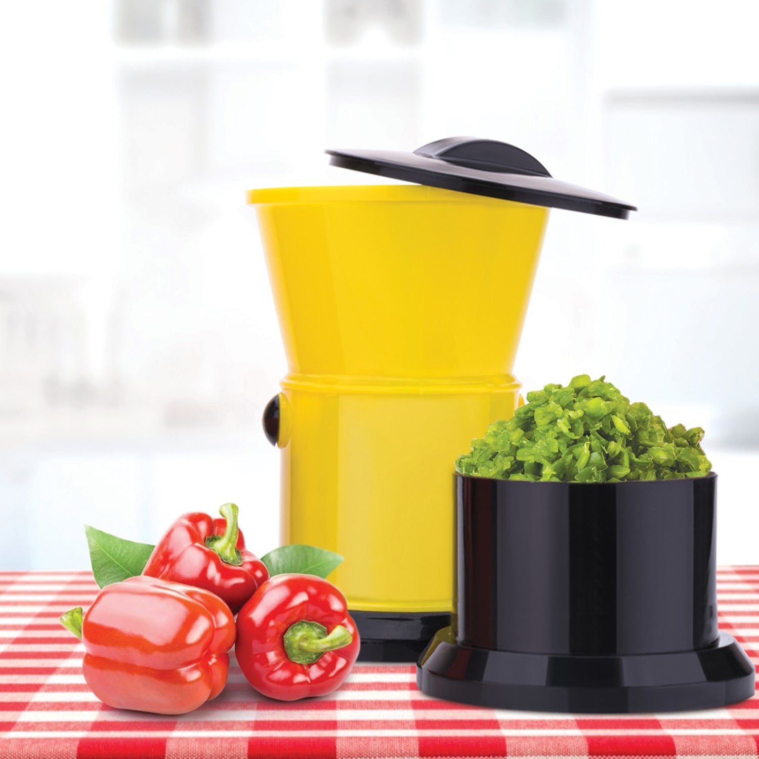 Customize Round Chilly Cutter and grinder tool with effective sharp chopping and cutting blade system.