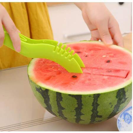Plastic Watermelon Cutter, Slicer, Corer & Server – Easy to Use Fruit Tool