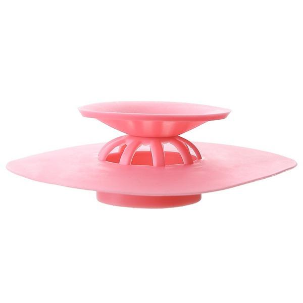 Creative 2-in-1 Silicone Sewer Sink Sealer Cover Drainer (multicolour)