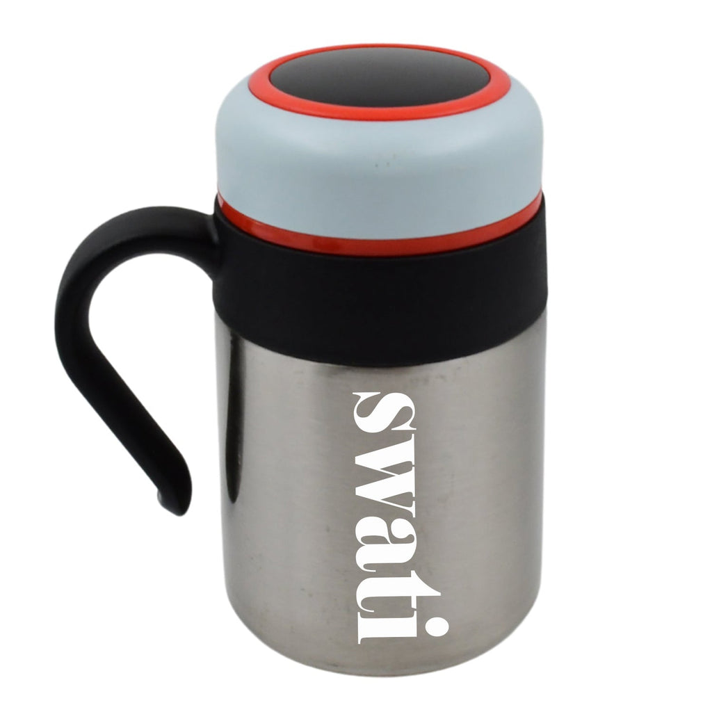 Customize Stainless Steel Mug / Bottle Vacuum Insulated Cup With Handle & Small Cup, Tumbler (420 ML)
