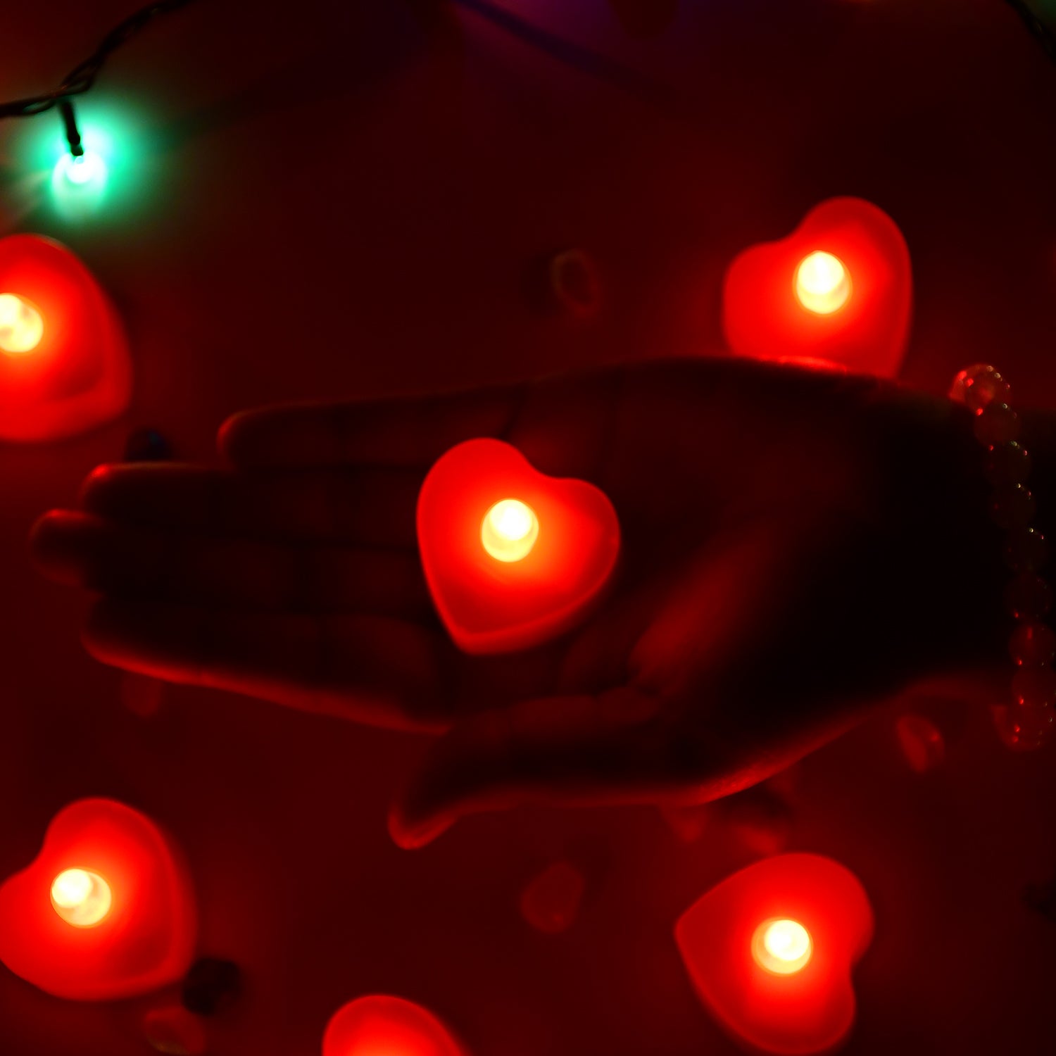 Flameless Candles LED Heart Shape Tea Light Candles Multi Color Electrical Diya Candles Battery Operated Fake Candles for Gift / Home Decoration Diwali Navratri Lighting, Diwali (Pack of 24)