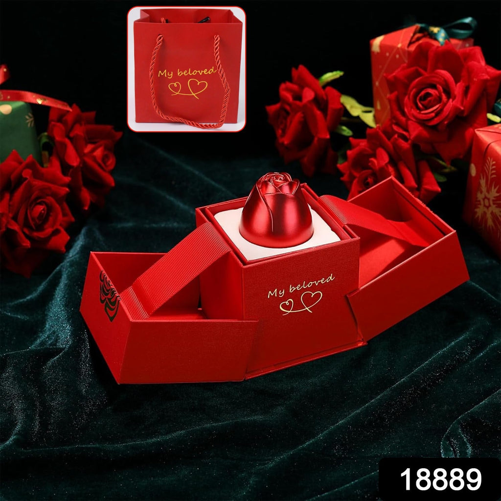 Christmas Gifts for Women Rose Ring Box Jewellery Box Eternal Rose Necklaces Box Wedding Valentine's Day