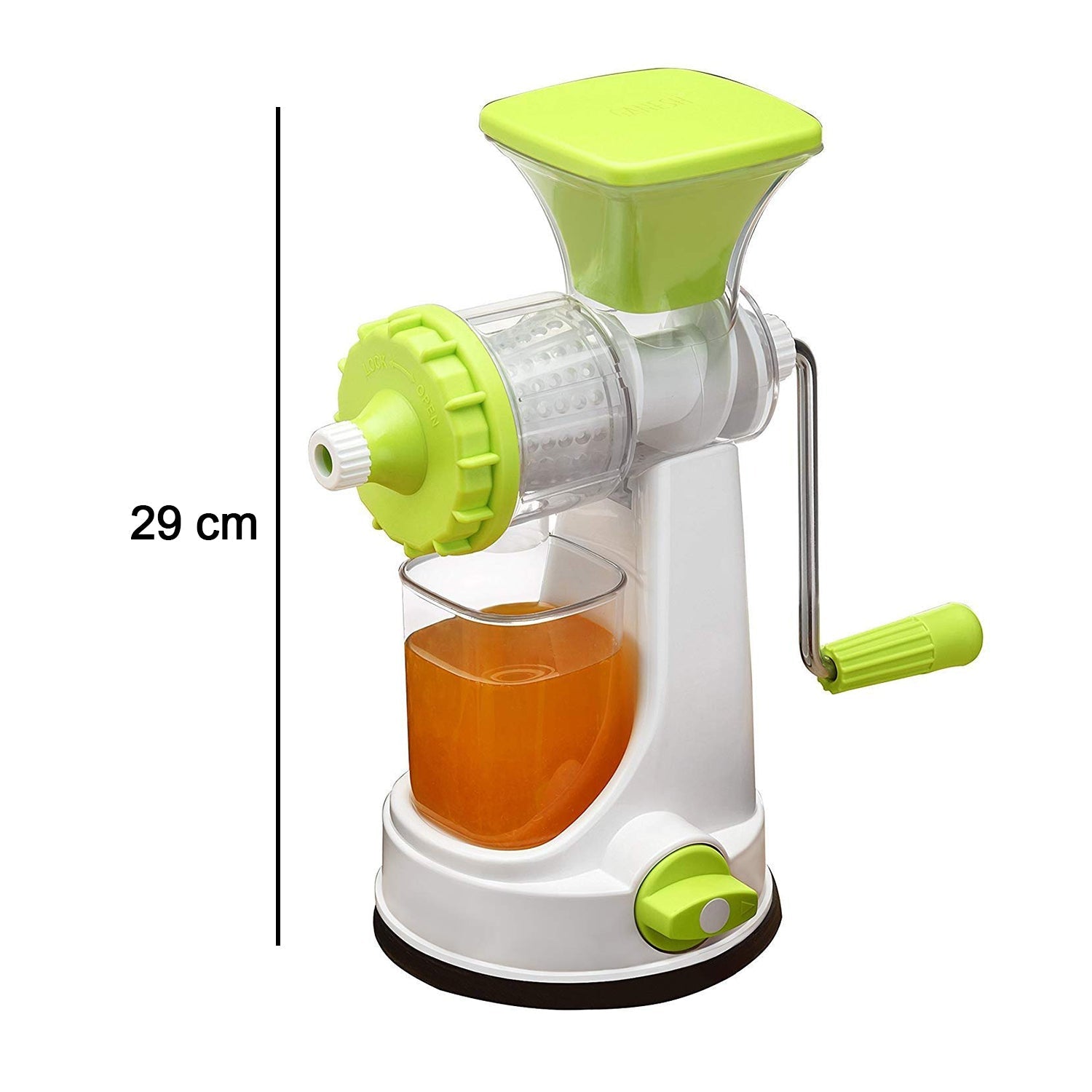 Ganesh Kitchenware Plastic Hand Juicer New Smart Fruit & Vegetable Multipurpose Juicer (Color:Random Green,Blue,Red,Orange) ( Colors May Vary )  (Multicolor Pack of 1)