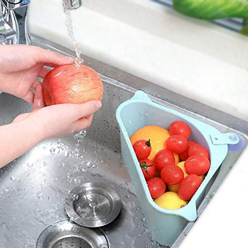 Triangular Multi Functional Drainer Shelf Sink Storage Holder
