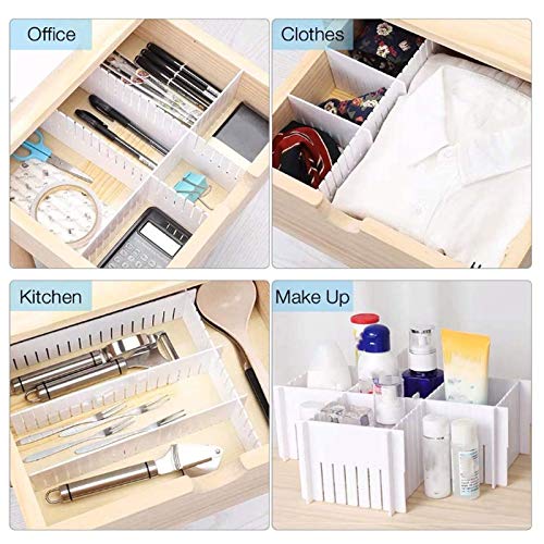 Adjustable Drawer Organizer and Kitchen Board Divider 6 pcs set