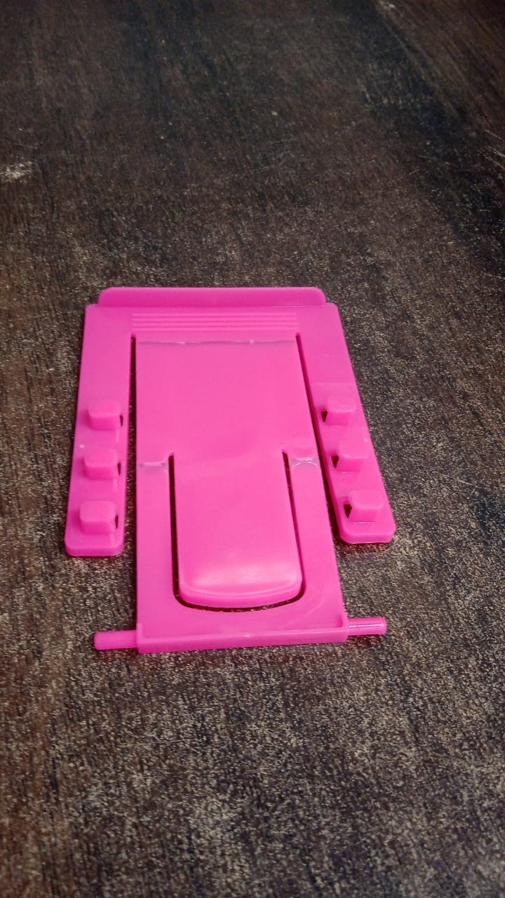 Customized / Personalized Adjustable Foldable Plastic Mobile Phone Stand Holder (1 Pc)