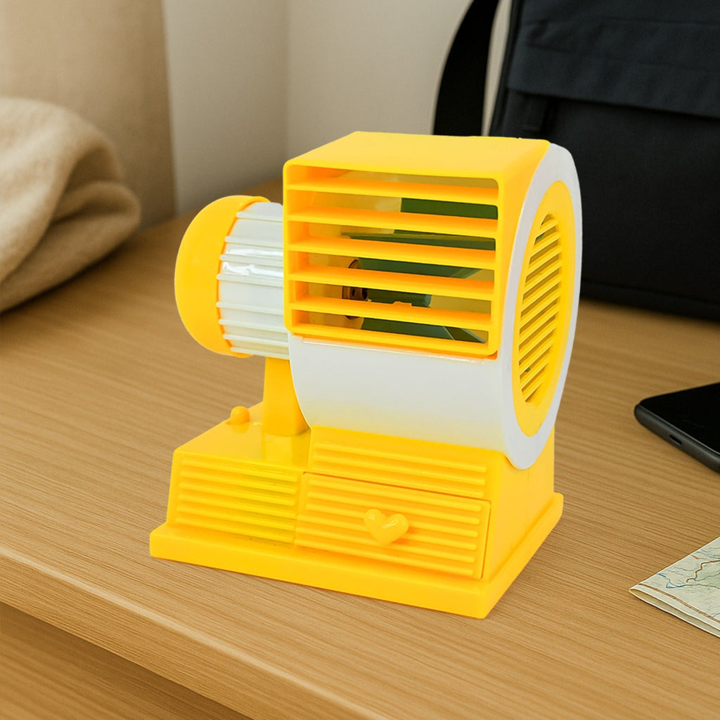 Mini Dual-Blade Portable USB Table Fan