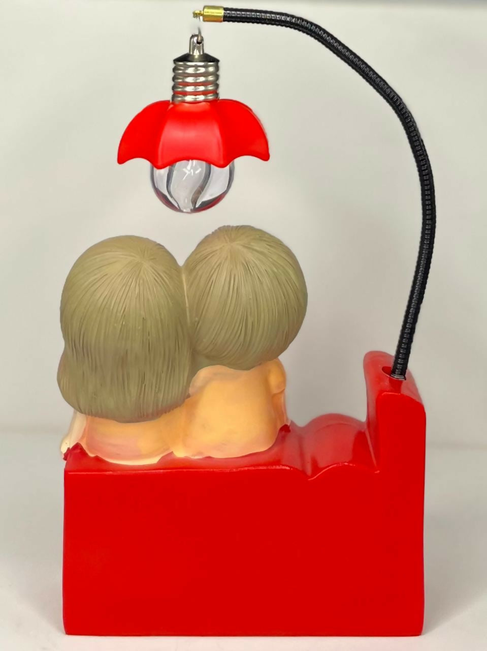 Cute Couple Love Lamp – Romantic LED Night Light with Boy & Girl Figurine Sitting on LOVE Letters – Adorable Valentine’s Day, Anniversary or Bedroom Table Decor Gift for Lovers & Couples