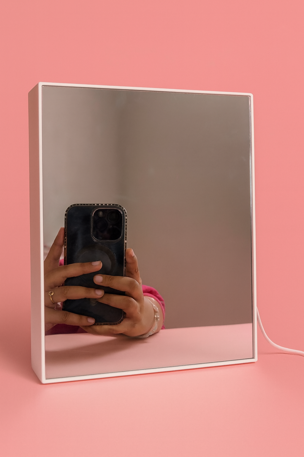 LED Rose Infinity Mirror Light Box | Romantic 3D LED Illusion Heart Shaped Rose Lamp | Decorative Tabletop Night Light for Bedroom, Living Room & Gifts | Valentine’s Day, Anniversary, Wedding, Home Décor