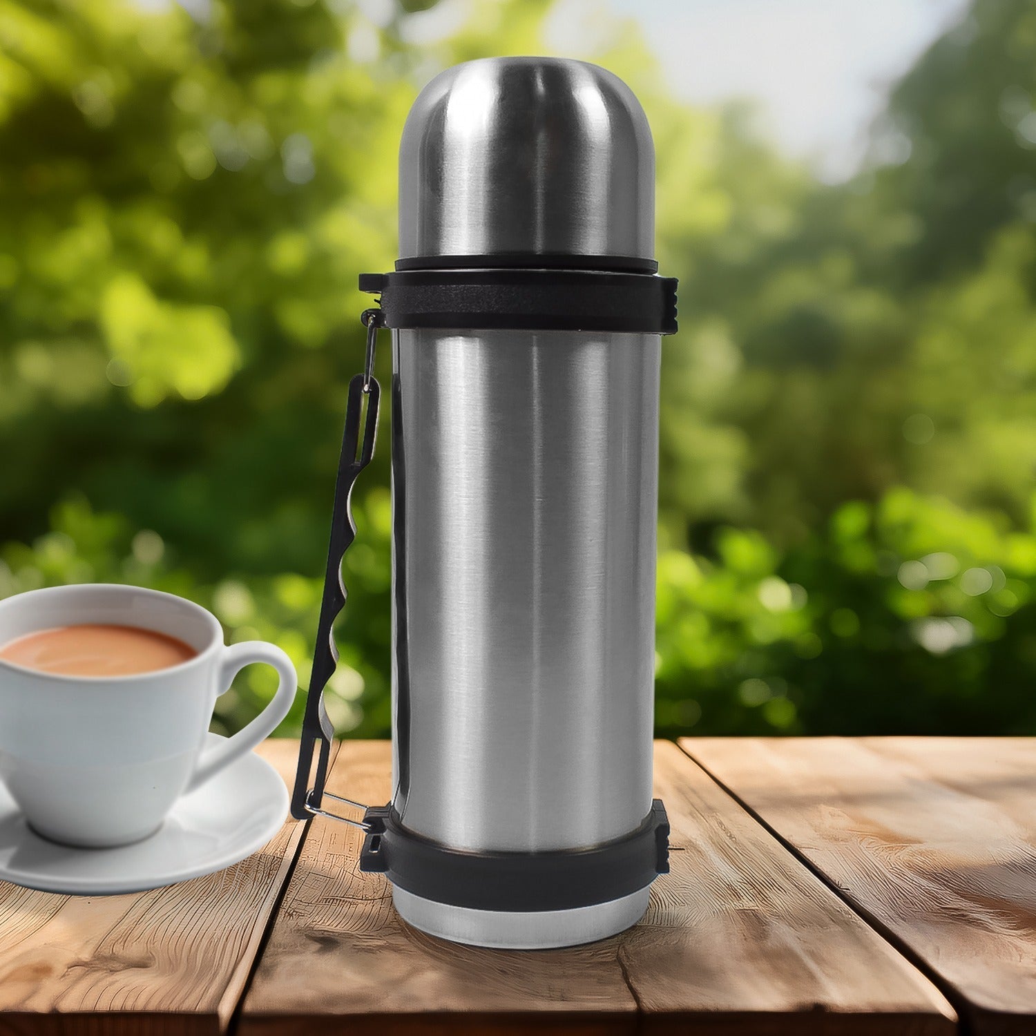 Customize Portable Stainless Steel Coffee Tea Vacuum Flask Bottle (750ml / 1 Pc)