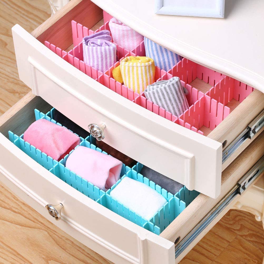 Adjustable Drawer Organizer and Kitchen Board Divider 6 pcs set