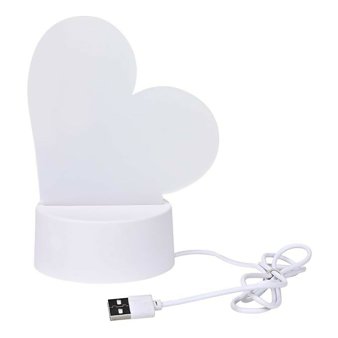 "Personalized LED Acrylic Message Board Lamp with Love Note Design – USB Rechargeable Night Light with Pen for Writing Custom Messages, Ideal for Anniversary, Valentine's Day, or Bedroom Decor