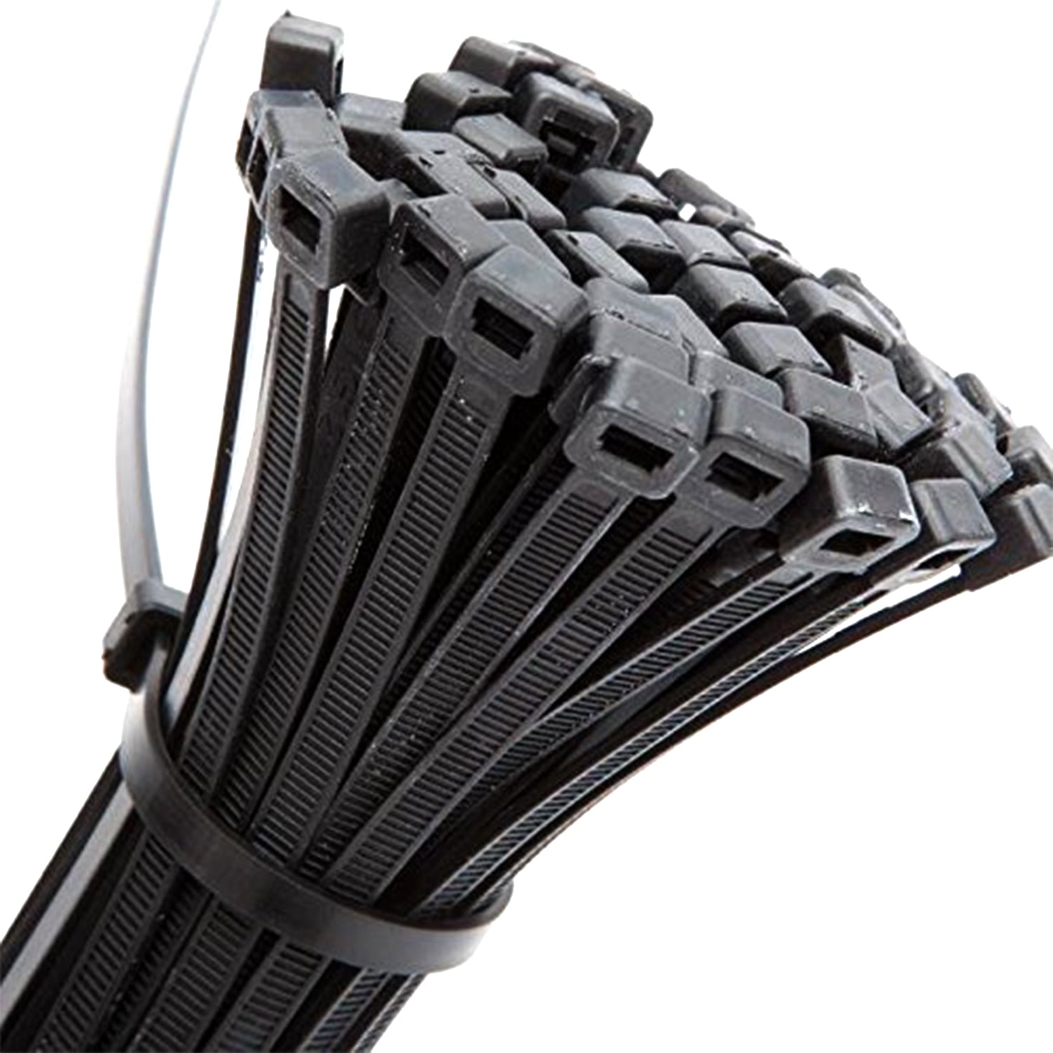 3×100 MM Nylon Self Locking Cable Ties, Heavy Duty Strong Zip Wire Tie. Pack of 100pc - Black