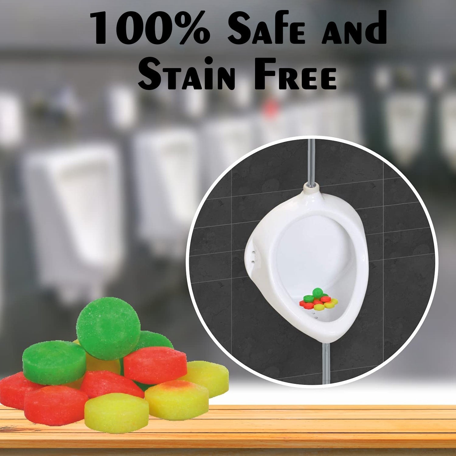 Urinal Deodorizing Blocks - 6-Piece Fragrance Cubes for Bathroom & Toilet Freshening