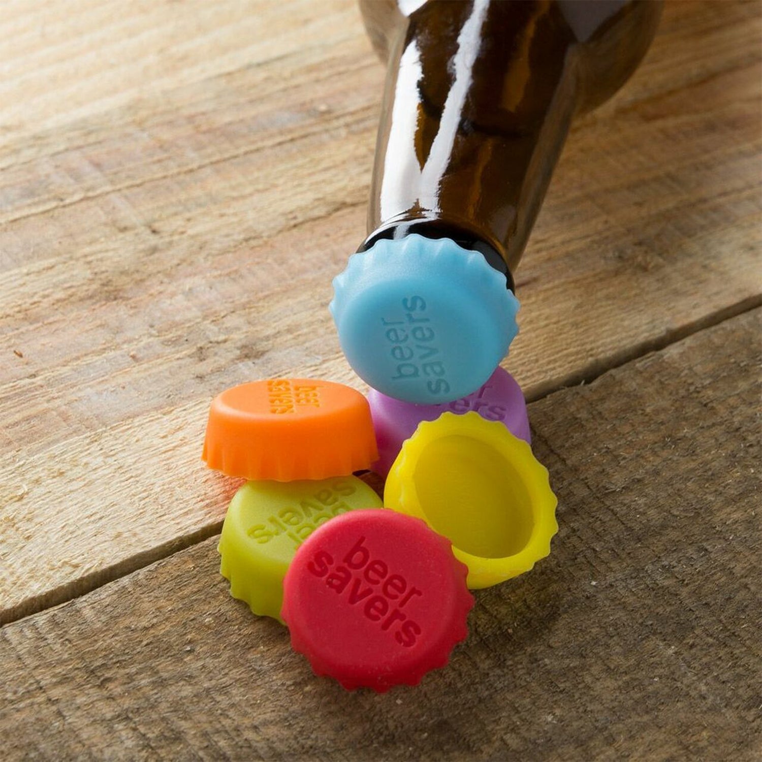 Beer Savers Caps for Soda & Bottles (6-Piece)